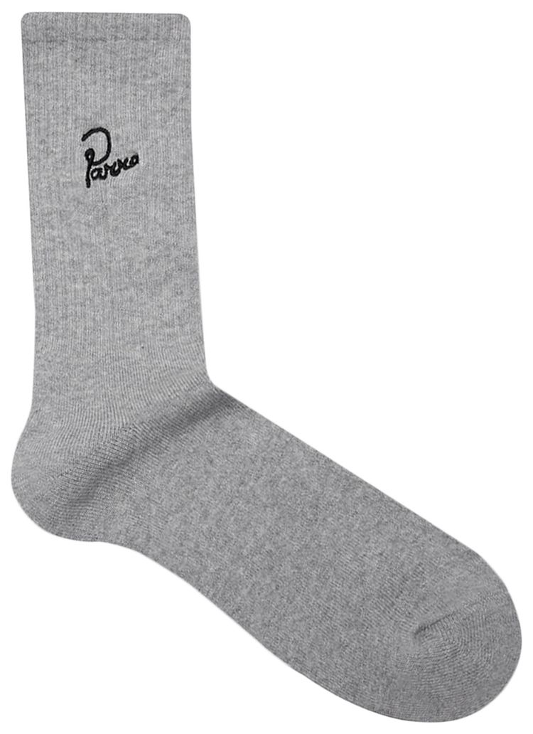 Parra Signature Crew Socks Grey