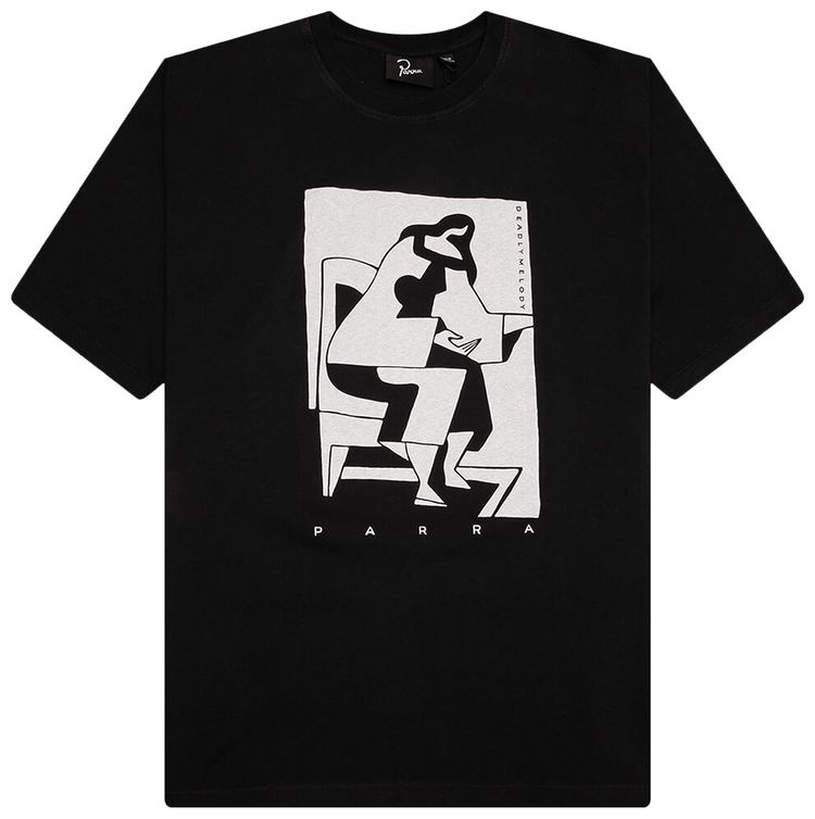 Parra The Confession T Shirt Washed Black