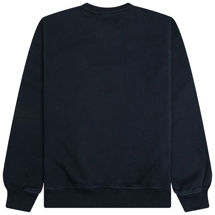 Parra Water Wave Logo Crewneck Sweatshirt Navy Blue