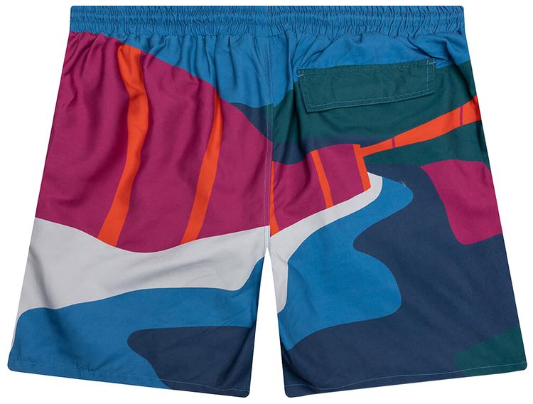 Parra The Festival Fence Swim Shorts Blue