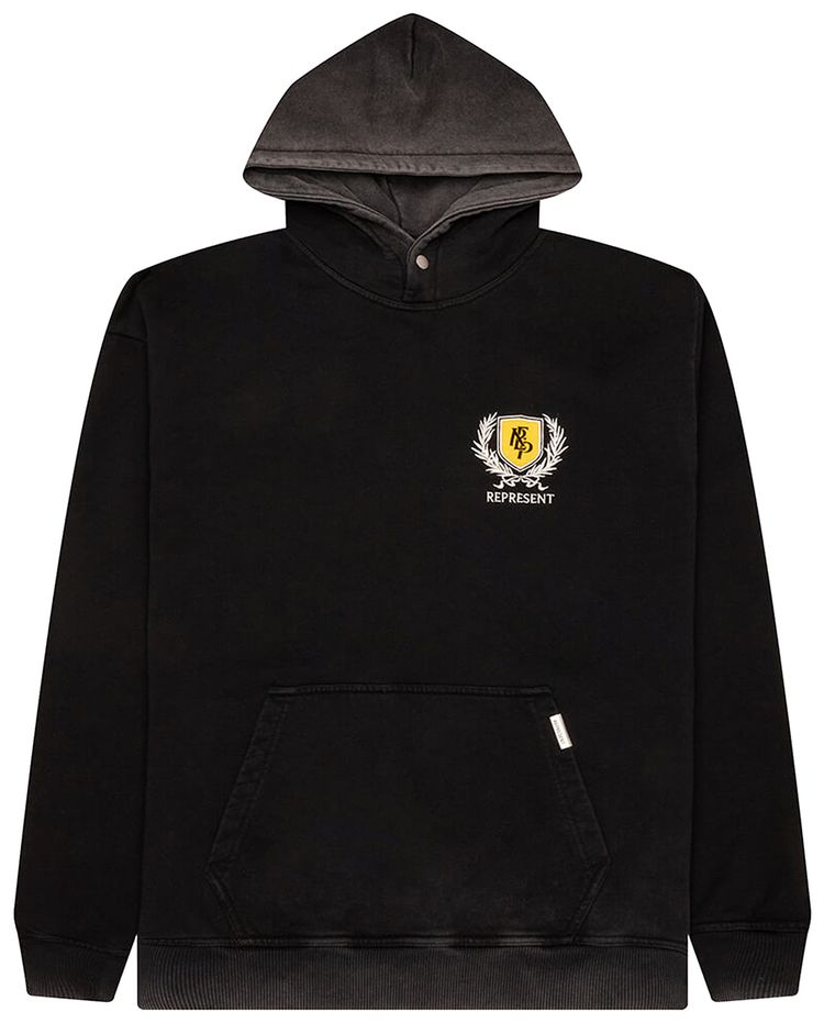 Represent Clo Crest Hoodie Vintage Black