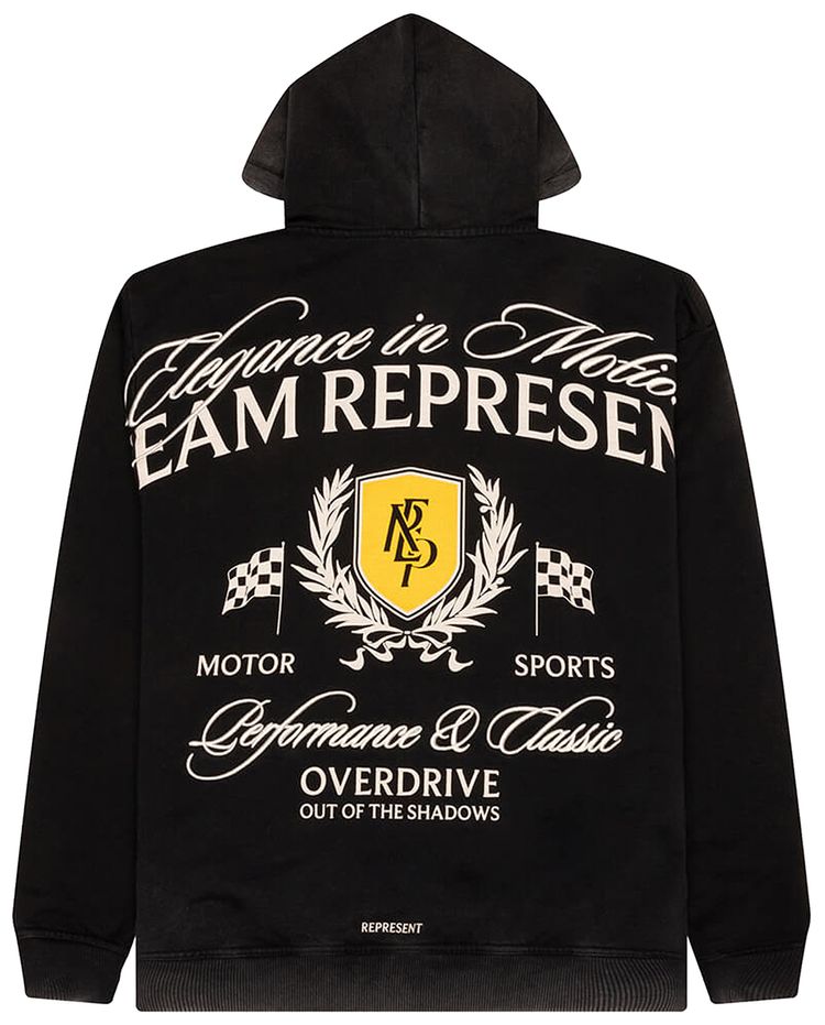 Represent Clo Crest Hoodie Vintage Black