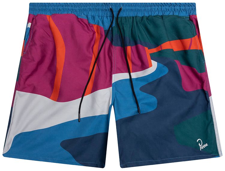 Parra The Festival Fence Swim Shorts Blue