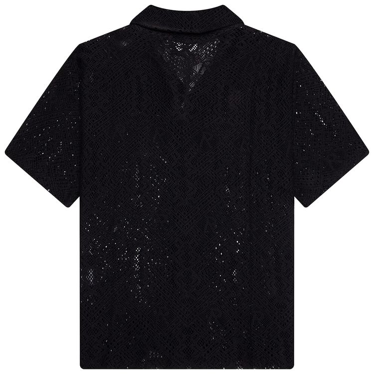 Represent Clo All Over Crochet Shirt Jet Black