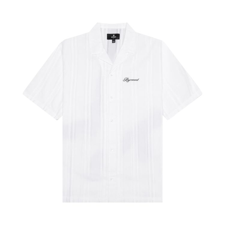 Represent Clo Embroidered Bowling Shirt Antique White