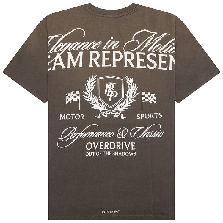 Represent Clo Crest T Shirt Dark Taupe