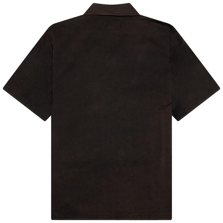 Represent Clo Script Camp Collar Shirt Jet Black