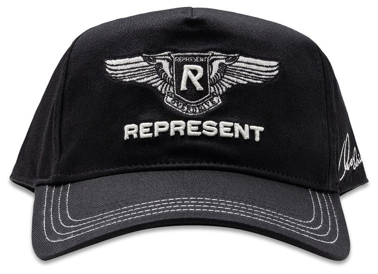 Represent Clo Overdrive Badge Cap Jet Black