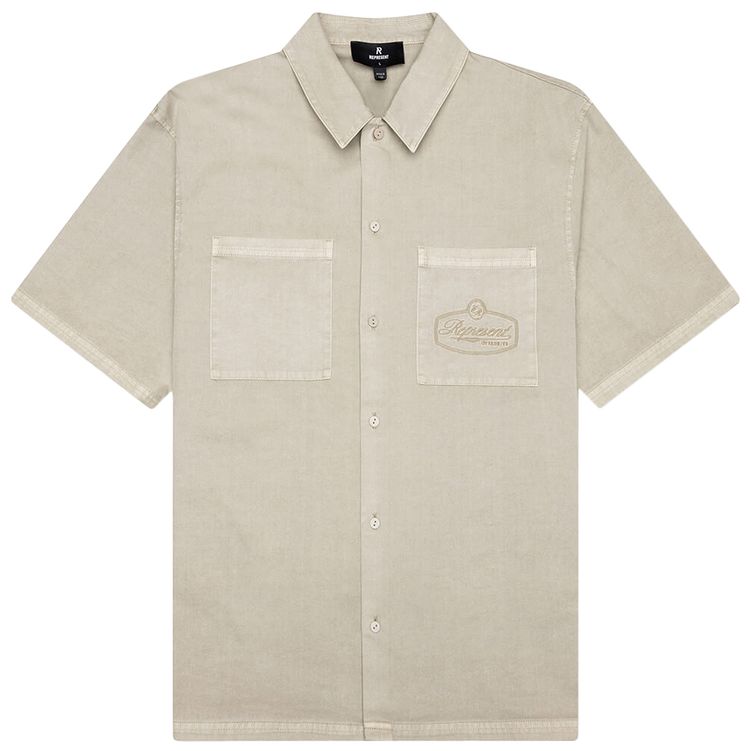 Represent Clo Short Sleeve Overshirt Beige