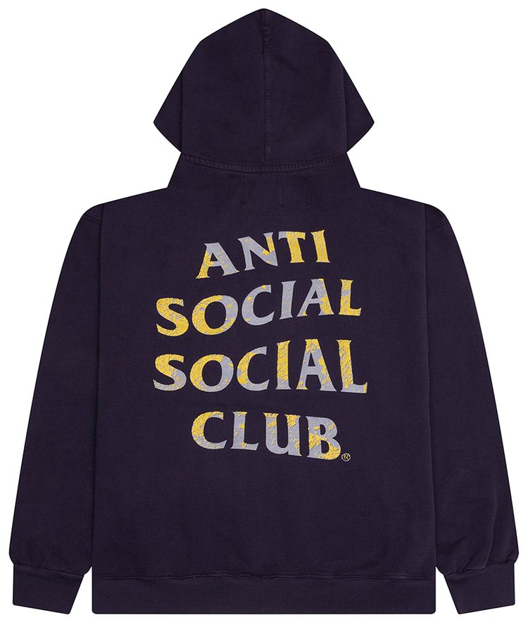 Anti Social Social Club Mind Game Weathered Hoodie Vintage Black