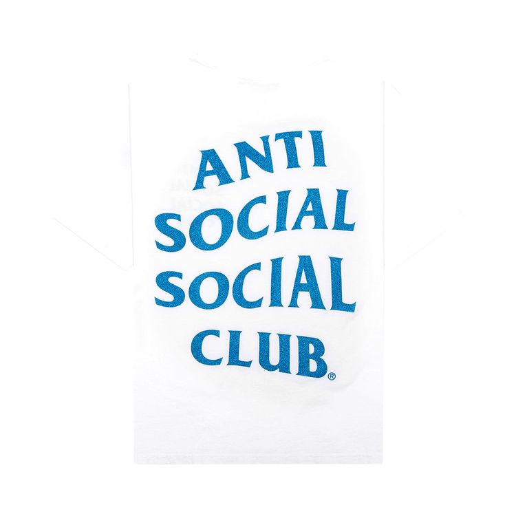 Anti Social Social Club Mind Games Glitter Tee White