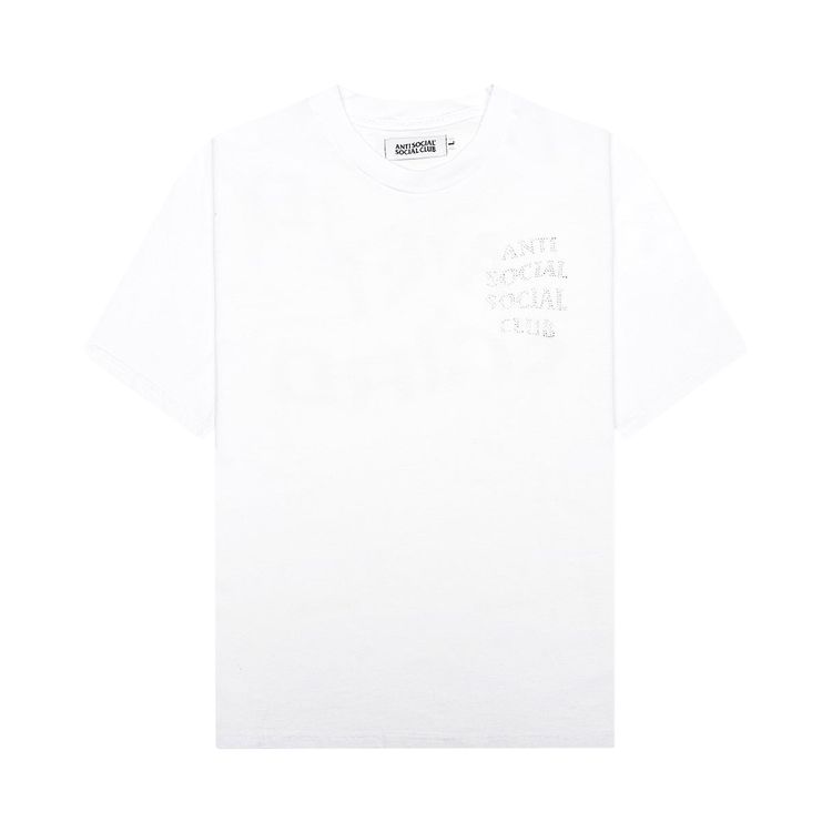 Anti Social Social Club Mind Games Rhinestone Tee White