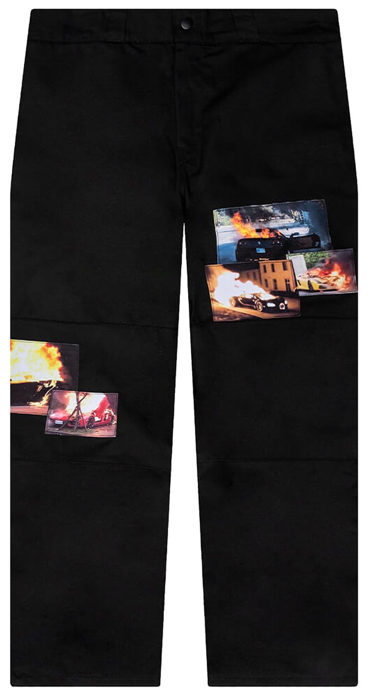 Anti Social Social Club Burnout Work Pant Black
