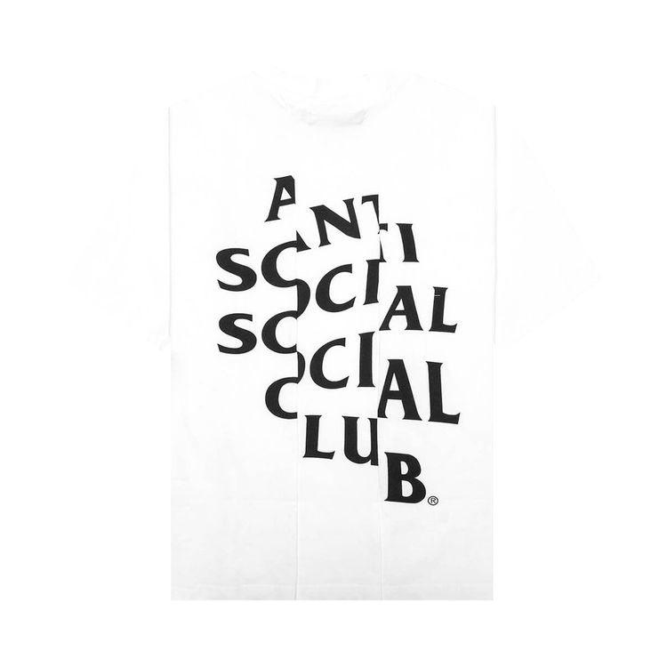 Anti Social Social Club Sliced Mind Games Tee White
