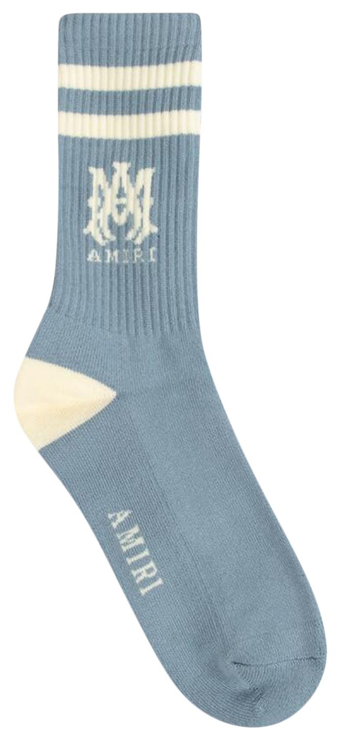 Amiri Stripe Socks Ashley Blue