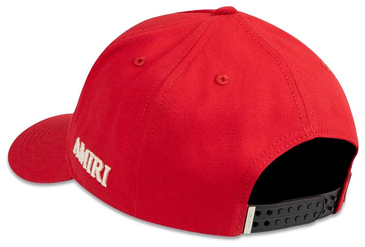 Amiri Outline Canvas Hat Varsity Red