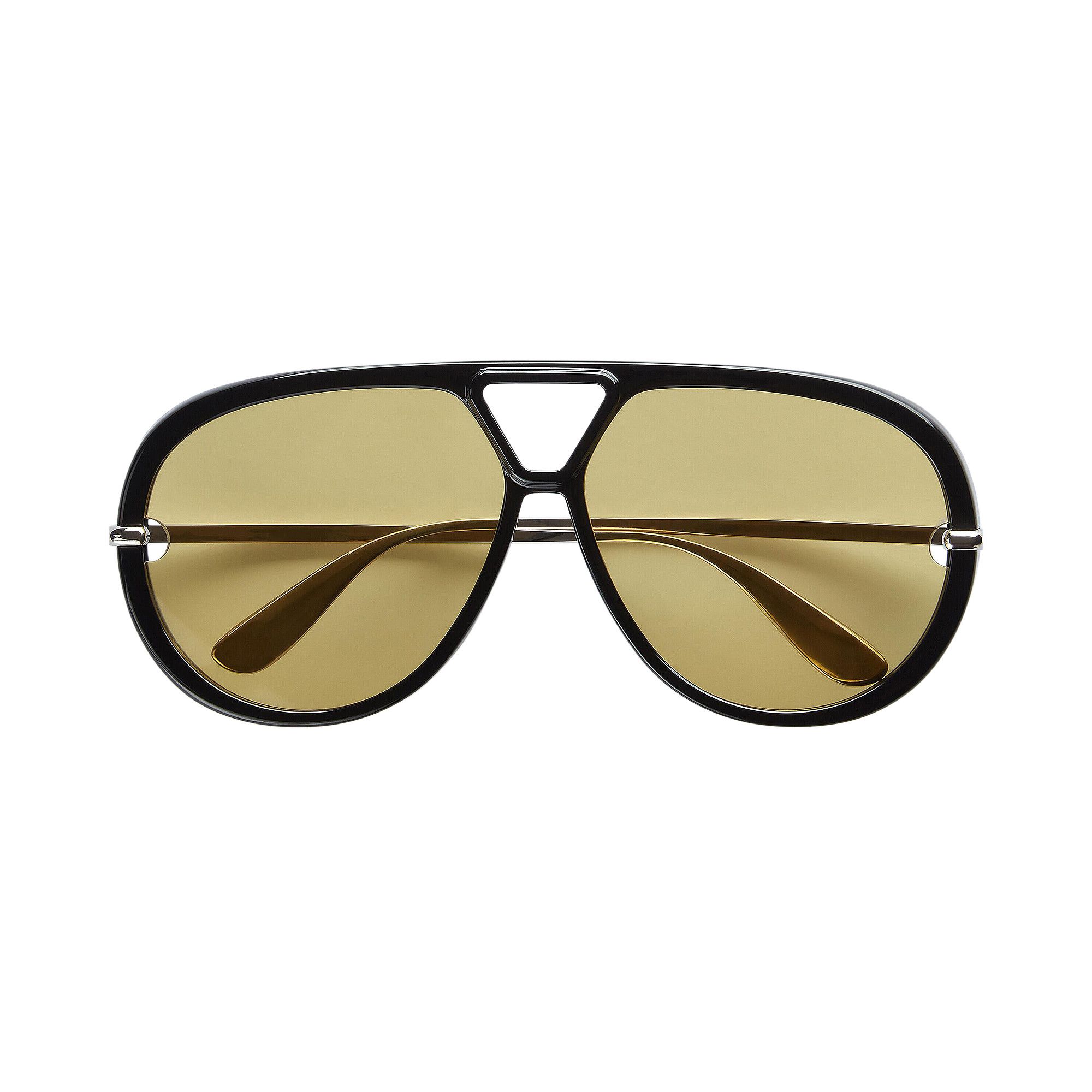 Buy Bottega Veneta Classic Aviator Sunglasses 'Black/Silver