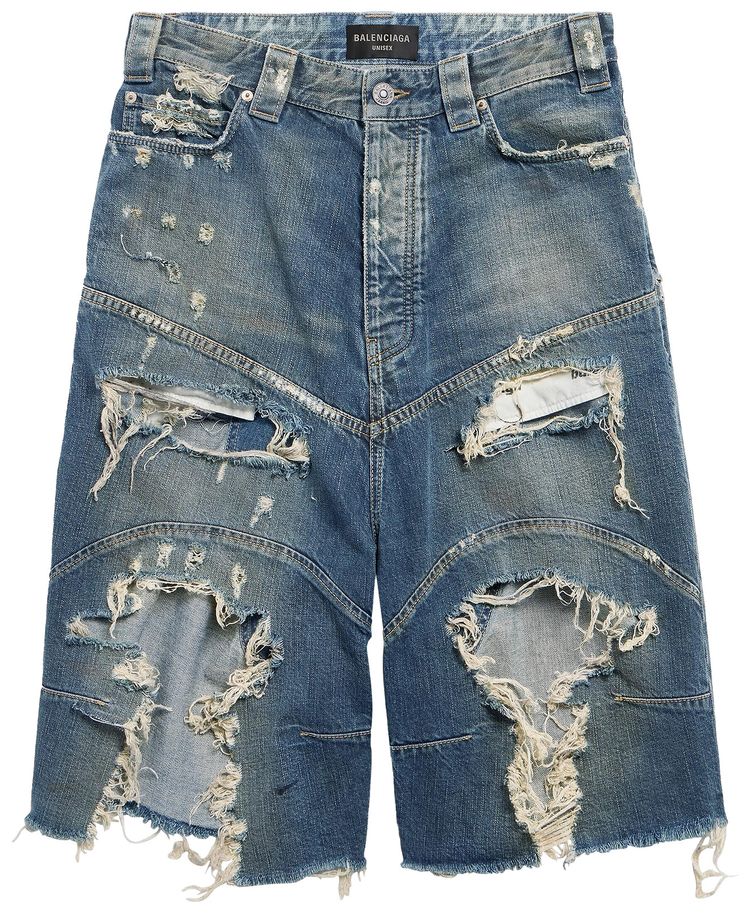 Balenciaga Baggy Shorts Blue