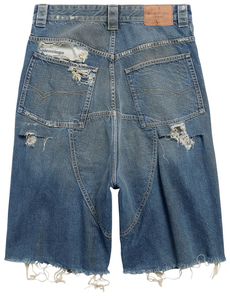 Balenciaga Baggy Shorts Blue