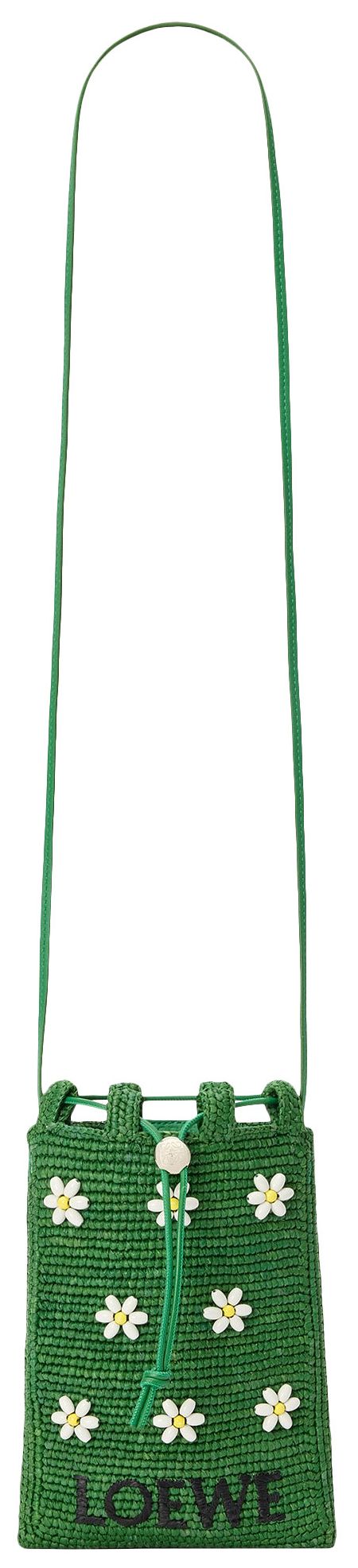 Loewe Drawstring Pocket Tropical GreenWhite