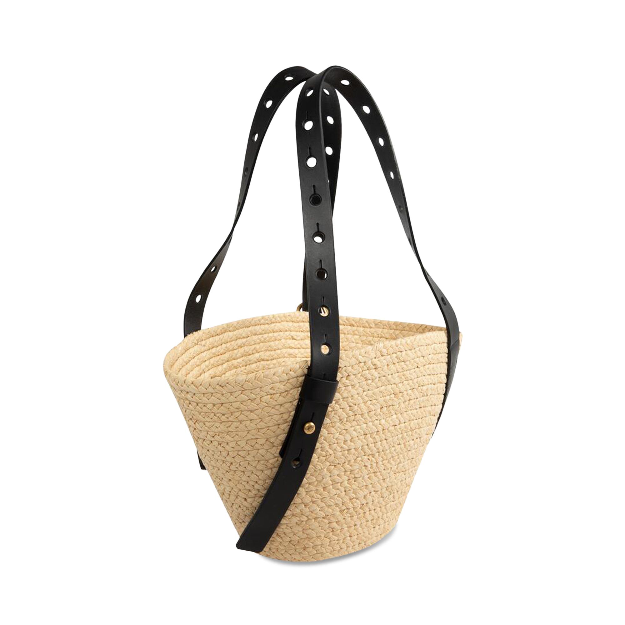 Buy Loewe Small Punch Hole Basket Bag 'Natural' - A223BBPX01 2123