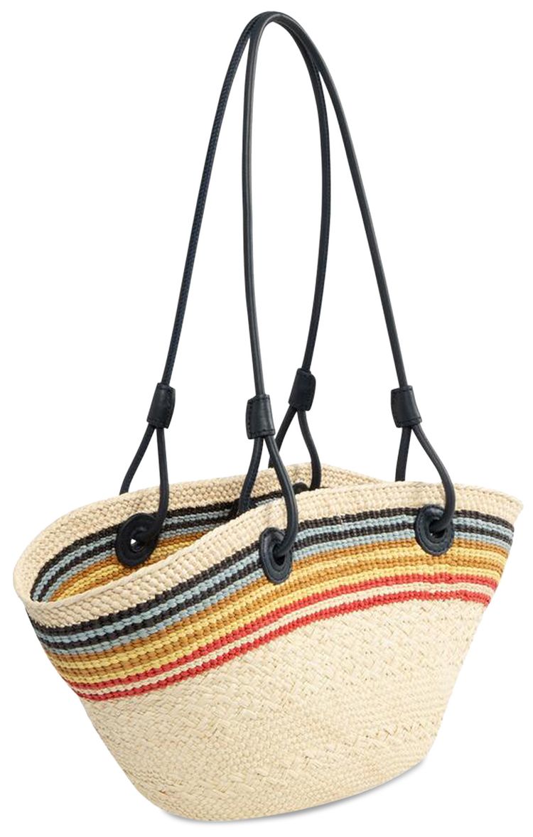 Loewe Small Anagram Basket Bag NaturalMulticolor