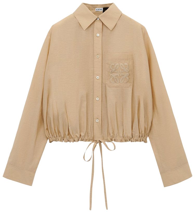 Loewe Drawstring Shirt Light Beige