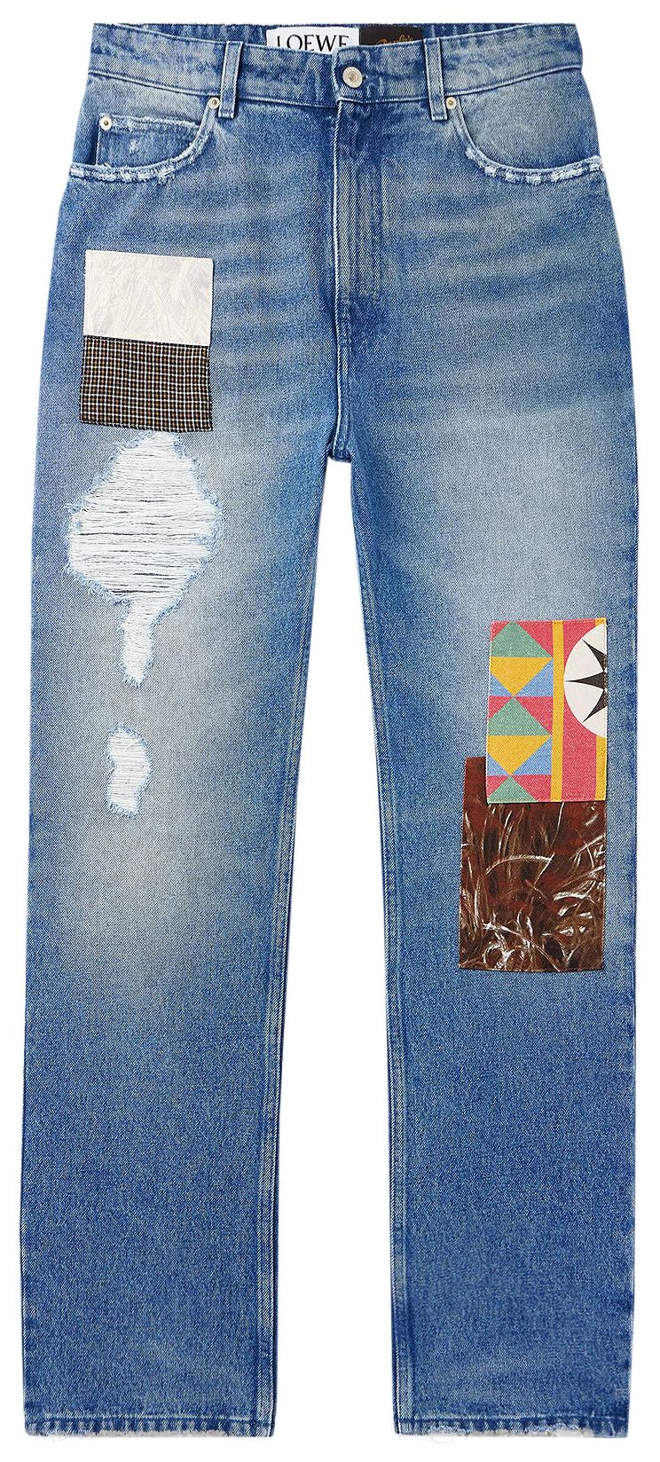 Loewe Straight Leg Jeans Medium Blue