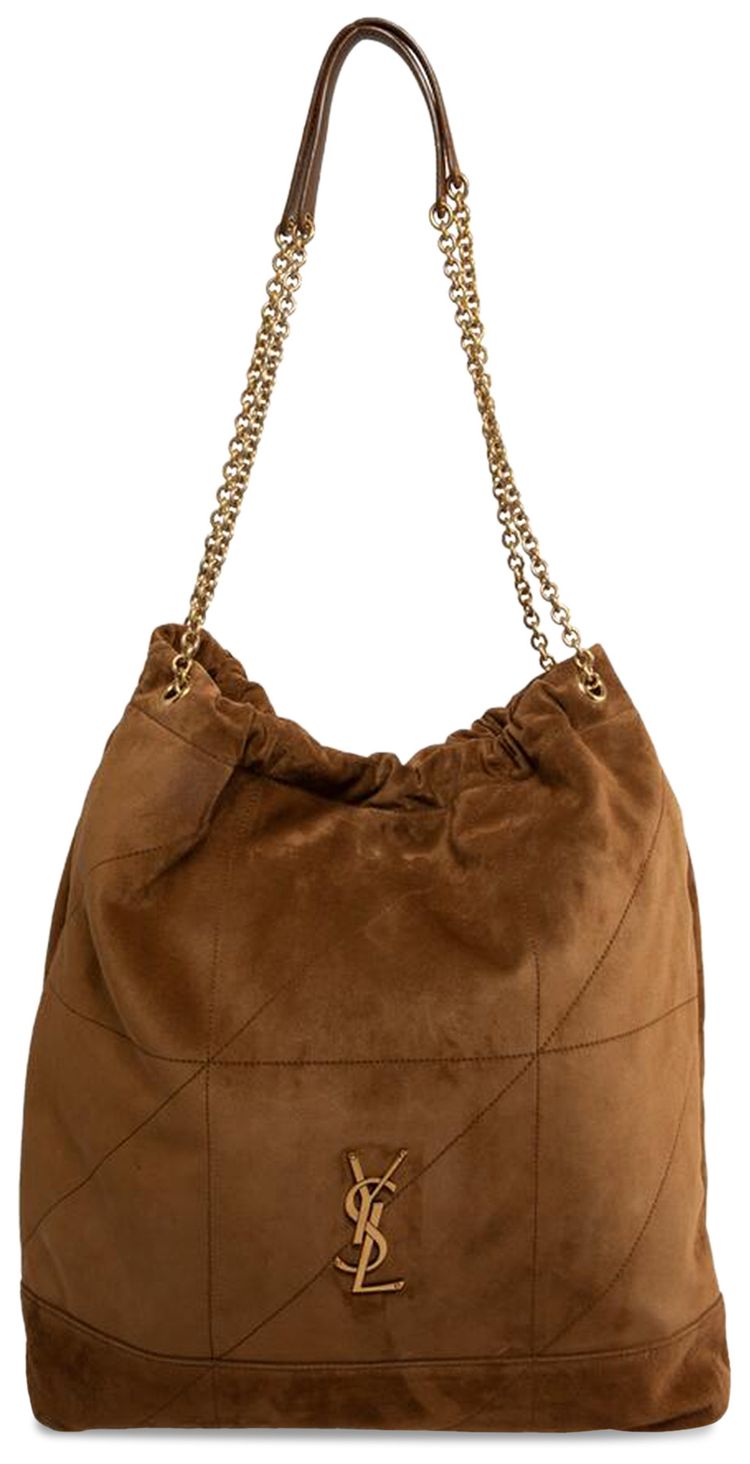 Saint Laurent Jamie Large Pochon Caramel Cognac