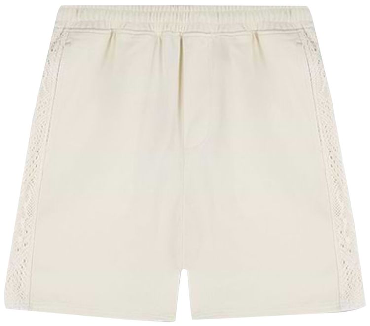Represent Clo Knitted Panel Shorts Antique White