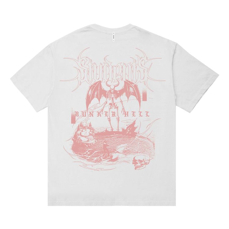 Students Bunker Hell T Shirt White