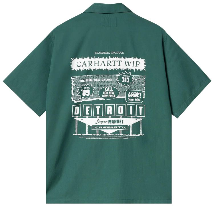 Carhartt WIP Deli Shirt RainforestWhite