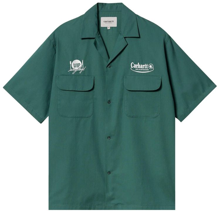Carhartt WIP Deli Shirt RainforestWhite