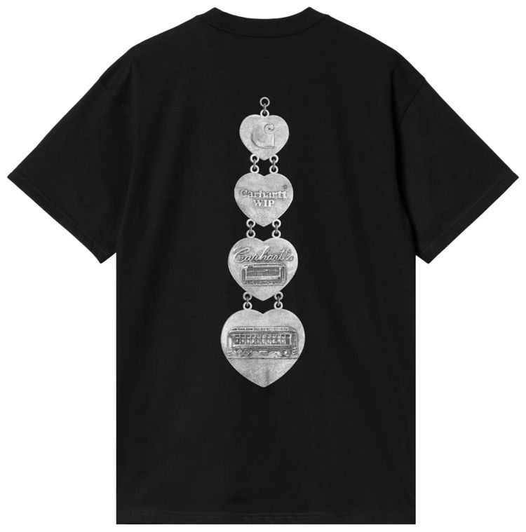 Carhartt WIP Short Sleeve Hartt Chain T Shirt Black