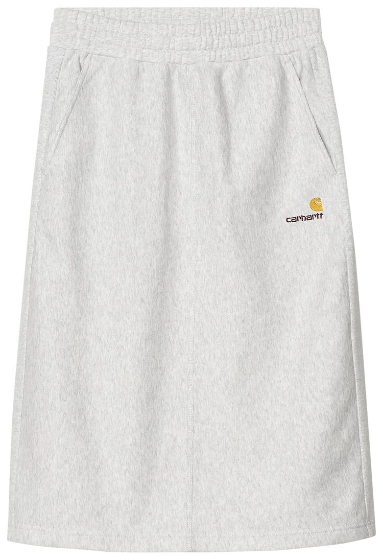 Carhartt WIP American Script Sweat Skirt Ash Heather