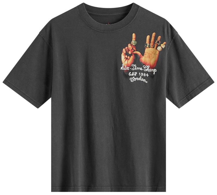 Air Jordan Graphic T Shirt Off Black