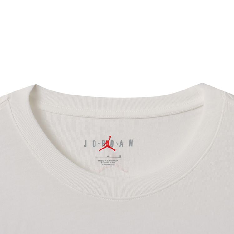 Air Jordan Sneaker Patch T Shirt WhiteVarsity Red