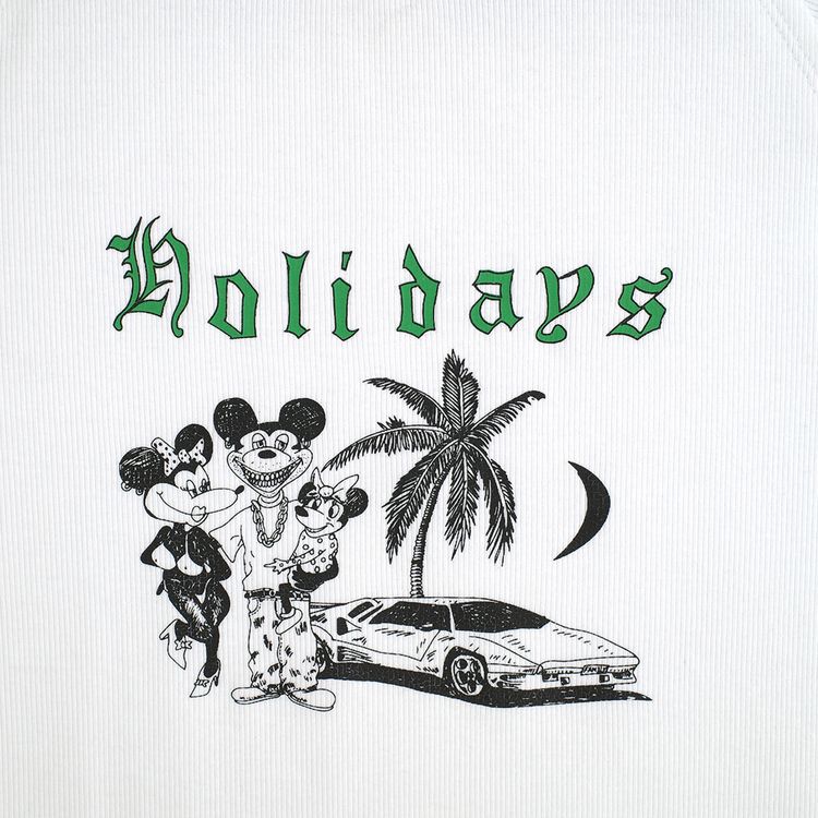 Jungles Holidays Baby Tee White