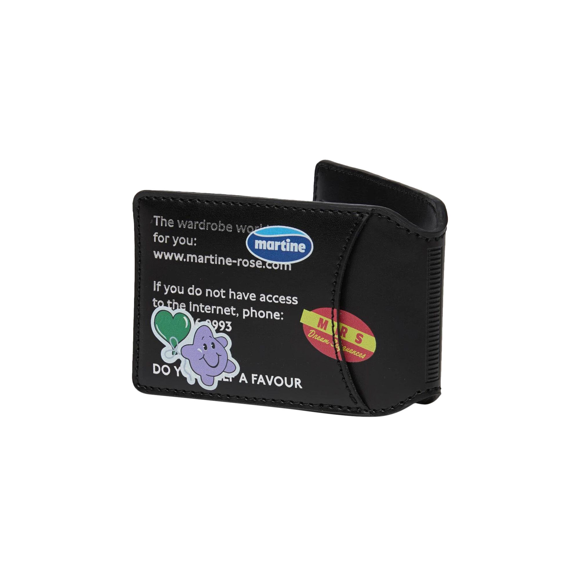 Buy Martine Rose Oyster Card Wallet 'Black' - 1150LP16030 BLAC | GOAT