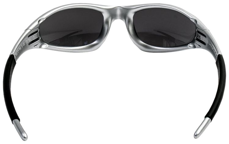 Oakley MUZM Straight Jacket 99 Sunglasses Silver FlamesBlack