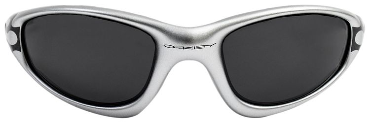 Oakley MUZM Straight Jacket 99 Sunglasses Silver FlamesBlack