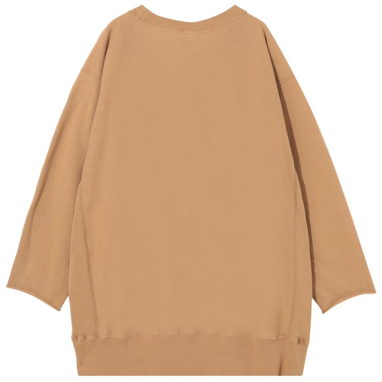 Undercover x Champion Fleece Bead Embroidery 34 Sleeve Sweatshirt Beige