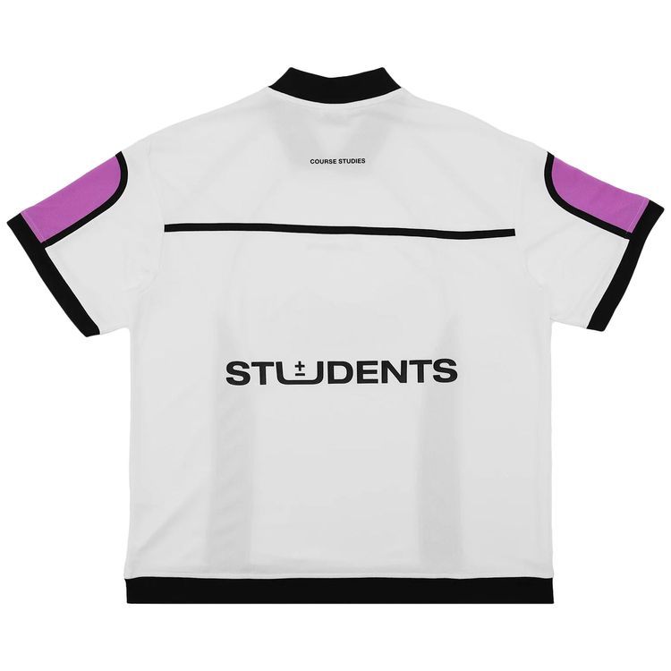 Students Neville Short Sleeve Mesh Jersey Polo White