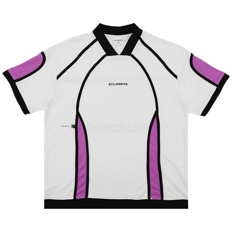 Students Neville Short Sleeve Mesh Jersey Polo White