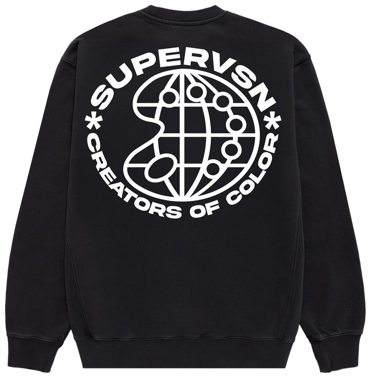 Supervsn Creators of Color Crewneck Sweatshirt Black