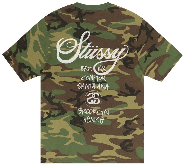Stussy World Tour Tee Camo