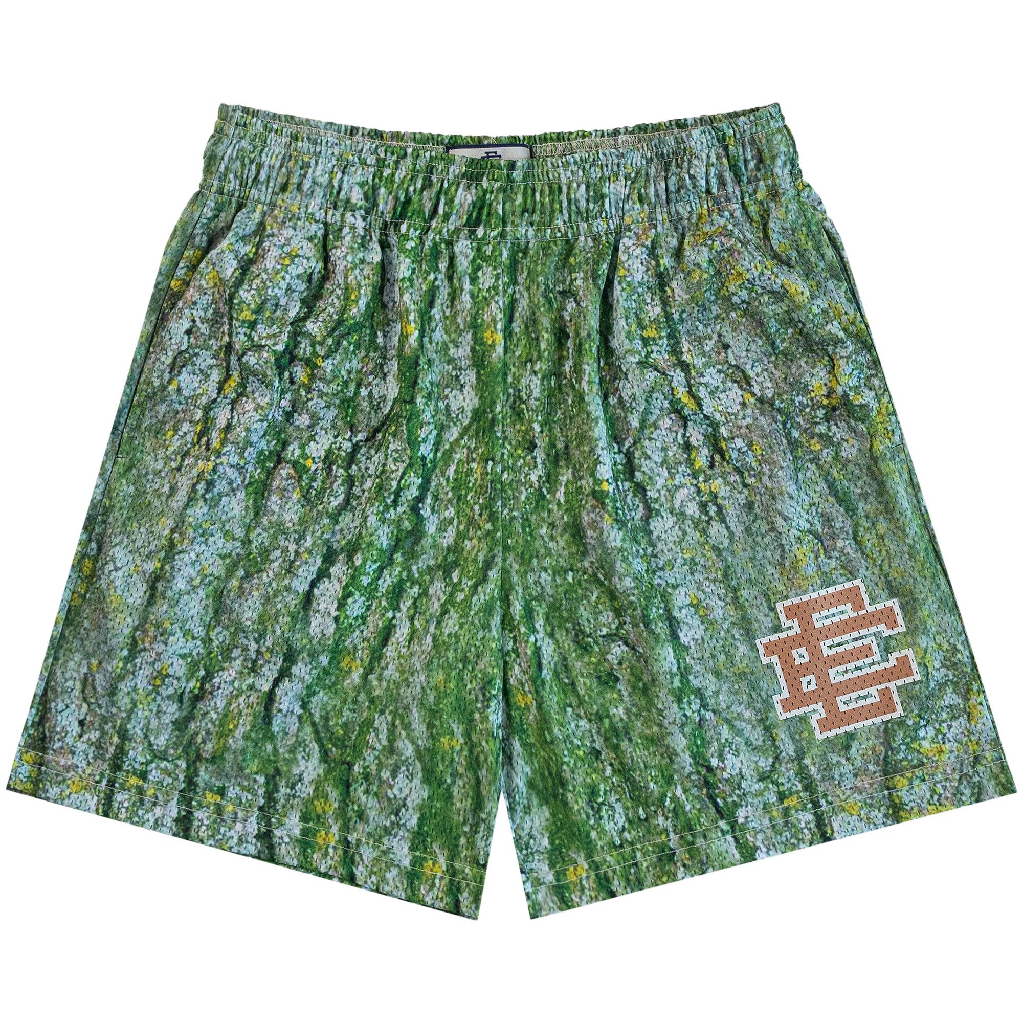Buy Eric Emanuel EE Basic Shorts 'Green Bark/Brown' - EESP25MS27