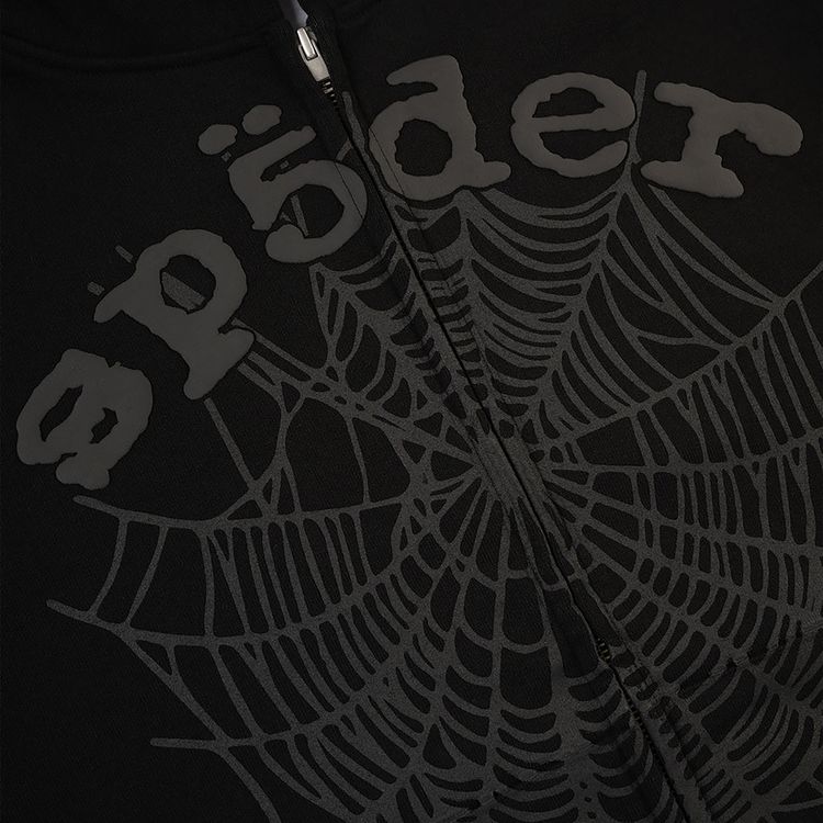 Sp5der OG Web V2 Phantom Zip Up Black