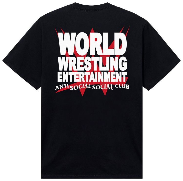Anti Social Social Club x WWE Championship Belt Tee Black