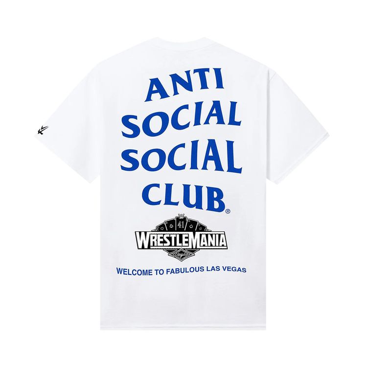 Anti Social Social Club x WWE Wrestlemania Las Vegas Tee White